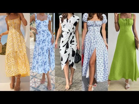 BONITOS VESTIDOS DE DIARIO SENCILLOS Y ELEGANTES vestidos de moda 2024 elegantes y sencillos