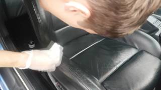 How to Dye worn out leather seats || BMW E46