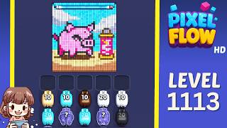 Pixel Flow Level 1113 Solution Walkthrough