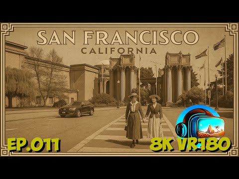 Ep011 San Francisco California - Walking to the Palace of Fine Arts 8K 4K VR180 3D Travel