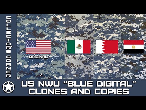 Comparing Clones and Copies of The US Navy's NWU Blue Digital Camouflage; Mexico, Bahrain and Egypt