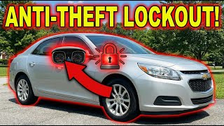 Reset Anti Theft System Chevy Malibu 2014