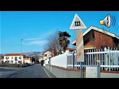 3 passaggi a livello Acqui: Santa Caterina, Divisione Acqui e Crenna # railroad crossing