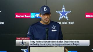 Tony Romo on Dak Prescott & 2016 Cowboys (Full Press Conference) | NFL