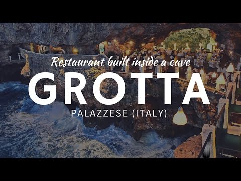 RESTAURANTE de tirar o fôlego esculpido dentro de uma caverna: Grotta Palazzese (Itália)