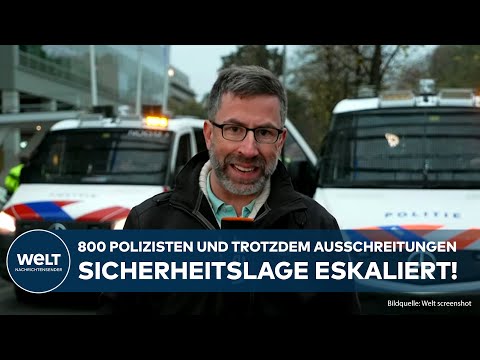 AMSTERDAM: Hotel unter Polizeischutz - Polizei unter Druck nach Angriffen auf israelische Fans