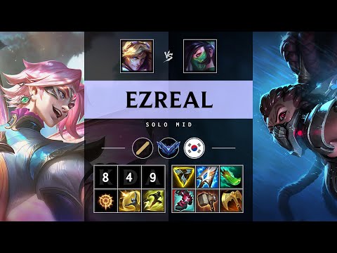Ezreal Mid vs Akali - KR Diamond Patch 25.07