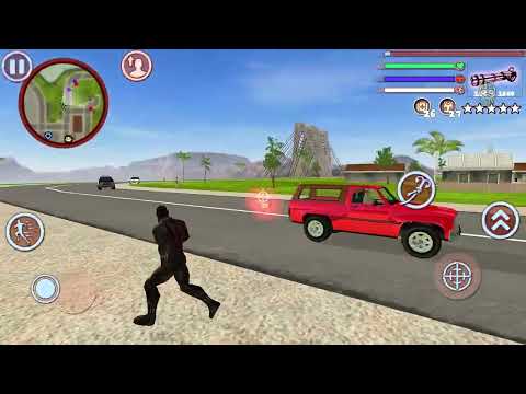 Black Panther Rope Hero - Vice Town City Crime Simulator