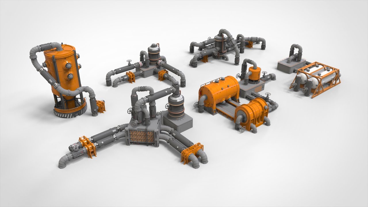 Sci fi modular environment 14 3D Model