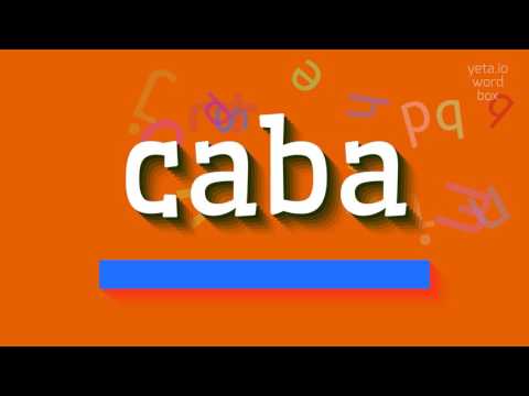 How to say "caba"! (High Quality Voices)