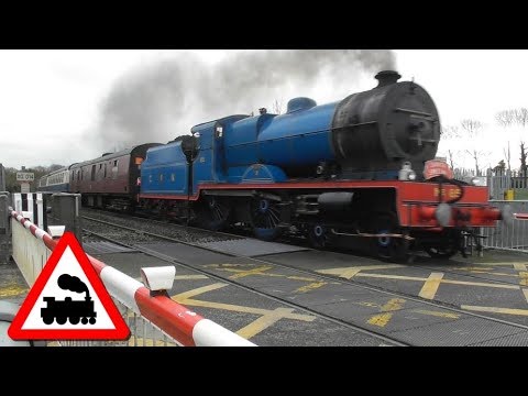 Railway Crossing - Blakestown, County Kildare - RPSI Loco 85 ‘Merlin’ on Santa Special