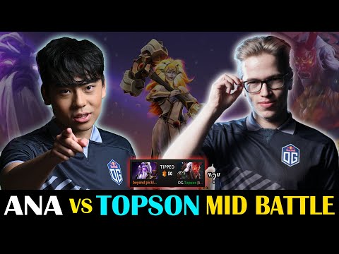 ANA vs TOPSON! MidLane Battle in NEWPATCH! Ft.Dawnbreaker | DOTA 2 MICRO