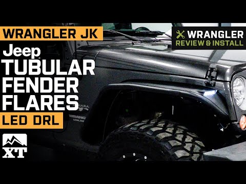 Jeep Wrangler JK Officially Licensed Tubular Fender Flares with LED DRL Review & Install