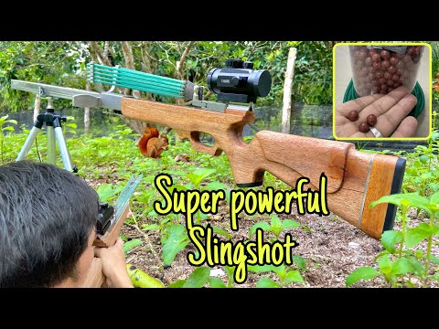 How to make super powerful mechanical slingshot rifle