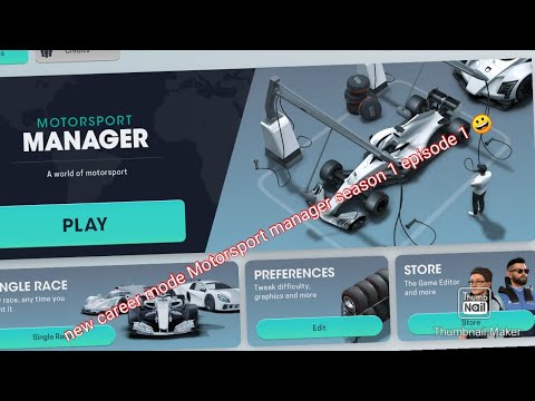 Career mode Motorsport manager season 1 episode 1 😀