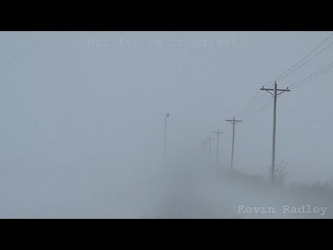 Winter Storm Bella (Dewitt County IL) 11 21 15 Whiteouts, whipping powerlines and coyotes
