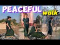 Barefoot Saree Walk Simple Life Peaceful Vibes