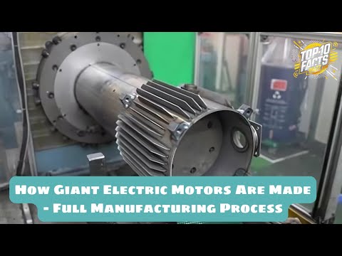 How Giant Electric Motors Are Made – Full Process Inside the Factory