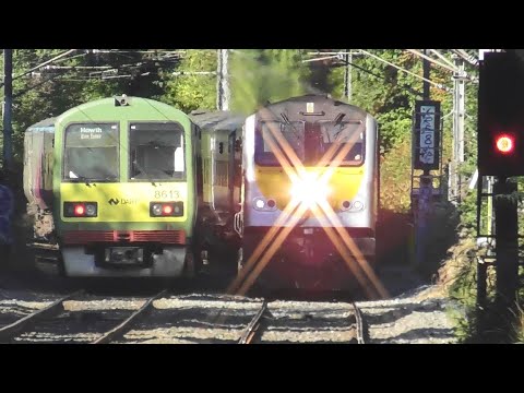 Irish Rail 201 Class Loco 228 on Enterprise Train - Killester Station, Dublin