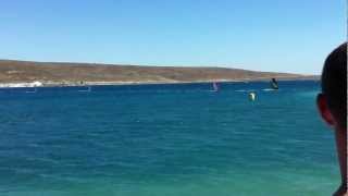 preview picture of video 'Alacati PGS Windsurfing slalom 2012'