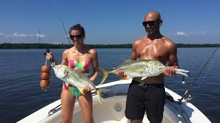 Double Trouble Giant Jack Crevalle Fishing Tampa Florida 813-758-3406