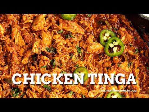Chicken Tinga Recipe (Spicy Chipotle Shredded Chicken) - Perfect for Tacos!