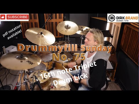 Drum Lick in 16th note Triplets / pdf notation available / Beginner to Advanced!