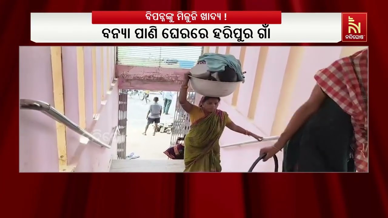 ଥମିନି ବନ୍ୟା ପ୍ରକୋପ । ଏବେ ବି ଜଳବନ୍ଦୀରେ ଜୀବନ ।  ବଢୁଛି ବି