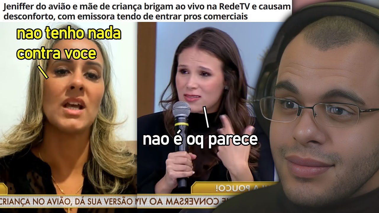JENIFFER DO AVIÃO E MÃE DA CRIANÇA BATEM BOCA E BRIGAM FEIO NA REDETV