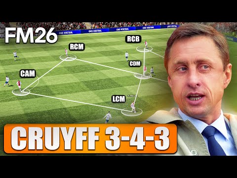 I Recreated Johan Cruyff’s Iconic 3-4-3 Diamond in Football Manager 26