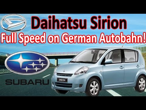 How Fast Is the Daihatsu Sirion/ Subaru justy - Real Autobahn Speed Test