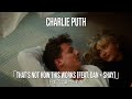 和訳 　Charlie Puth チャーリー プース That S Not How This Works Feat Dan Shay 公式