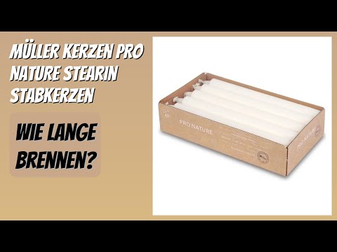 BEWERTUNG (2025): Müller Kerzen PRO NATURE Stearin Stabkerzen. Infos