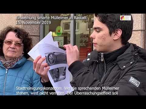 Sprechende Mülleimer in Rastatt eingeweiht