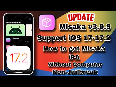Update Misaka v3.0.9 is out support iOS 17.2 - iOS 15 | How to get Misaka without Computer Non-JB