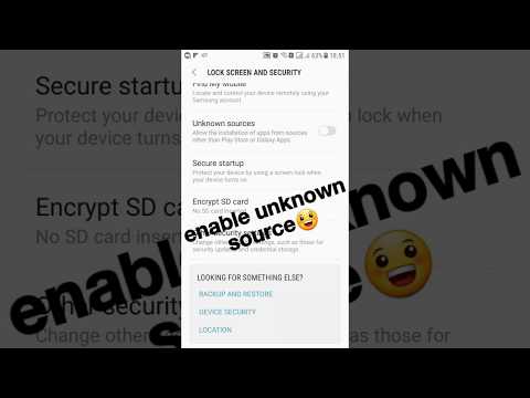 For security, your phone is set to block installation of apps obtained from unknown sources
