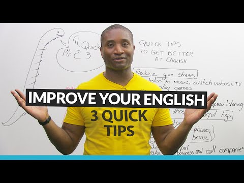 3個快速簡單的秘訣 改善你的英文 (3 Quick and Easy Tips to Improve your English)