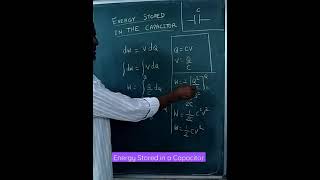 Energy stored in a Capacitor