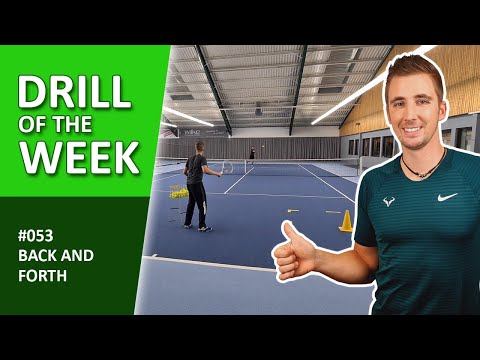 "Back & Forth" - Tennis Offensive & Defensive Footwork Practice Drill | "Drill of the Week" #053
