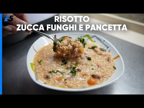 Lidl Monsieur Cuisine Smart - Risotto alla zucca funghi e pancetta - ricetta facile e veloce