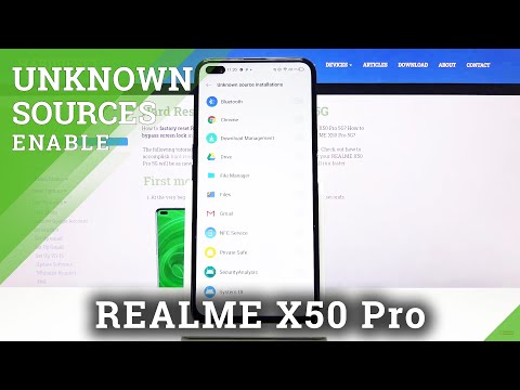 How to Enable Unknown Sources on REALME X50 PRO