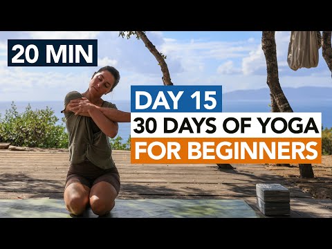 20 Min Gentle Yoga Routine (Day 15) 30 Days of Yoga For Beginners thumbnail