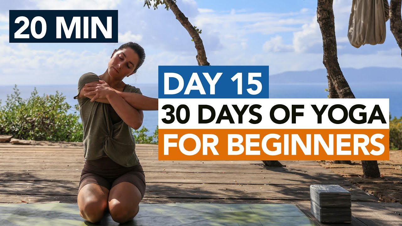 20 Min Gentle Yoga Routine (Day 15) 30 Days of Yoga For Beginners
