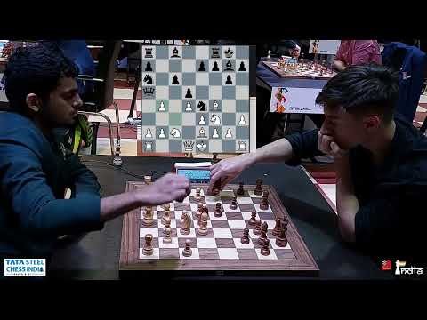 Daniil Dubov wrecks Nihal Sarin's kingside | Tata Steel India 2024 Blitz