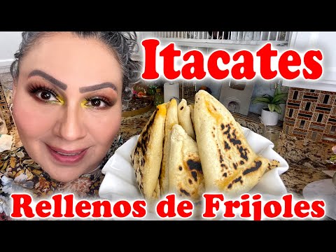 Itacates Rellenos de Frijoles | Receta Tradicional Mexicana