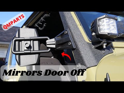 Mirrors Door Off (Jeep Wrangler JK 2007-2018) Sideview Mirrors- QMPARTS