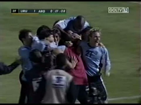 Uruguay 1 - 0 Argentina / Gol de Recoba - Relato de Alberto Kesman Eliminatorias 12-10-2005