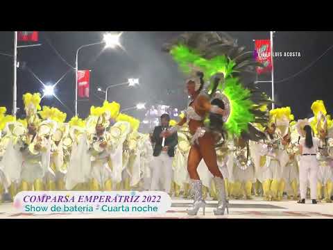Comparsa Emperatriz 2022 - Show de batería TNT - Cuarta noche