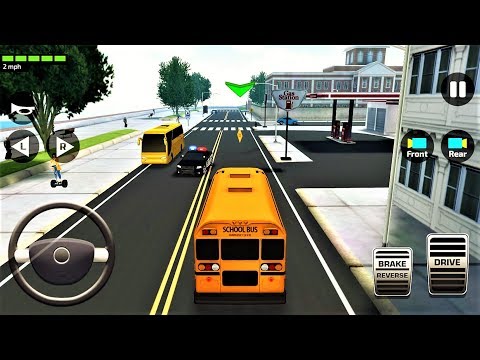 #Bus #Driving #Sim | Super High School Bus Driving Simulator 3D 2019 | Android & iOS Gameplay HD #1