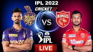 KKR vs PBKS Live Cricket Match Today | Cricket 22 PS4 Gameplay ep 8